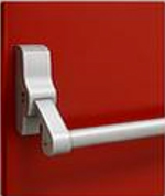 Panic exit device hardware detail
