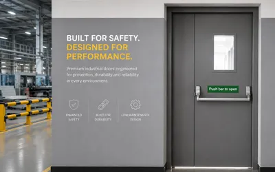 Industrial warehouse door