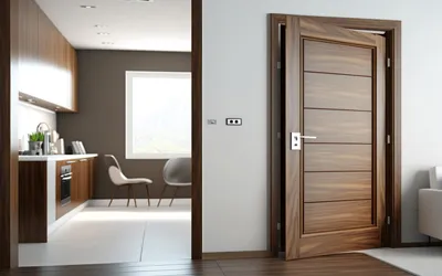 Residential steel entry door