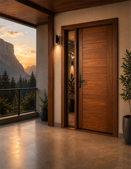 Anveet wooden residential door